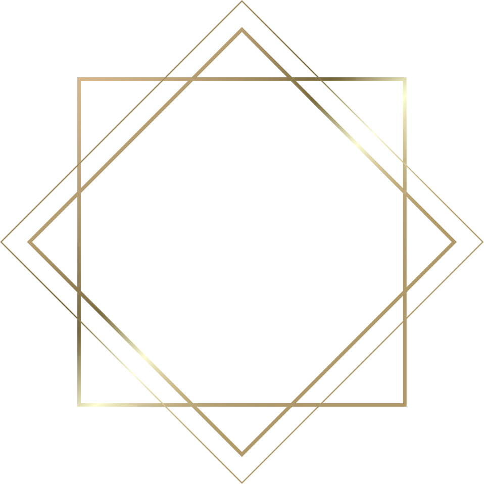 Golden vintage style frame border design